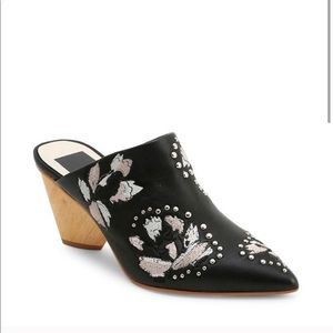 NWT Dolce Vita Asia Beaded Leather Mules